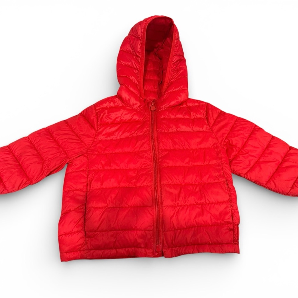 Baby GAP Red Hooded Puffer Jacket - 18-24 months